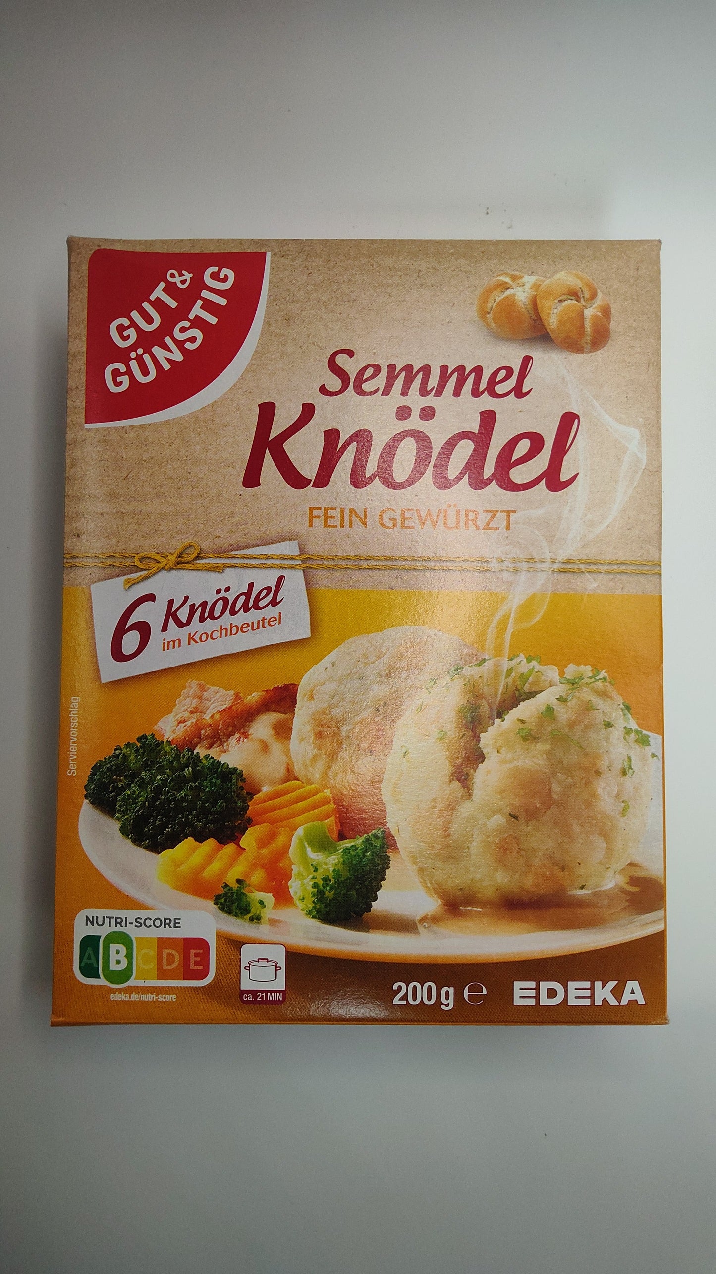 EDEKA Semmelknödel Bread Dumplings, 6 Dumplings