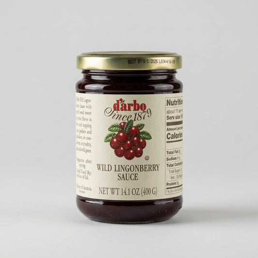 D'Arbo Wild Lingonberry Sauce, 14.1 oz (400g)