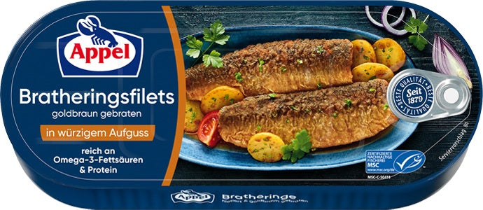 Appel Filleted Fried Herring / Bratheringe, 11.5 oz (325g)