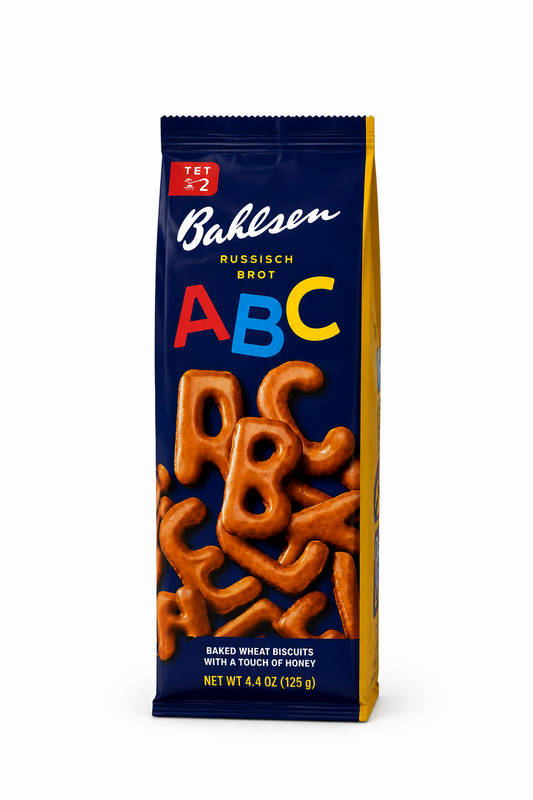 Bahlsen Russisch Brot ABC Alphabet Biscuits, 4.4 oz (125g)