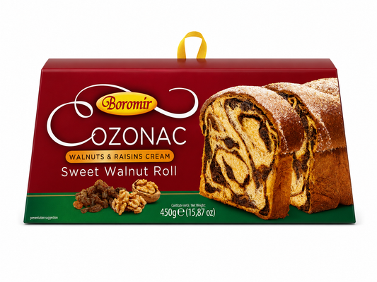 Boromir Cozonac Sweet Walnut Roll, 15.87 oz (450g)