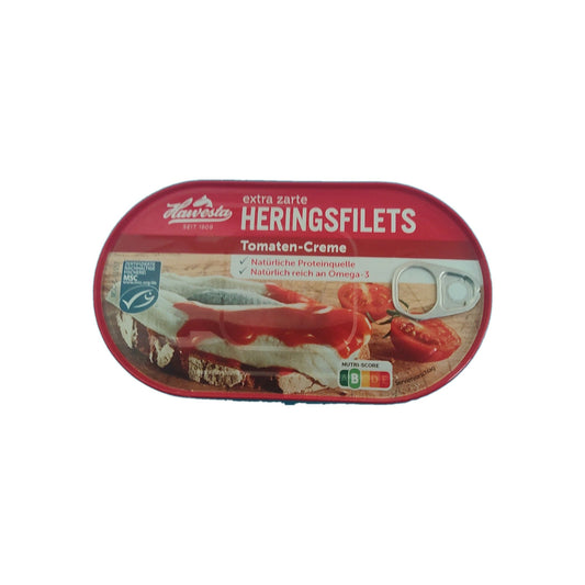 Hawesta Herring Fillets in Tomato Cream, 7.05 oz (200g)