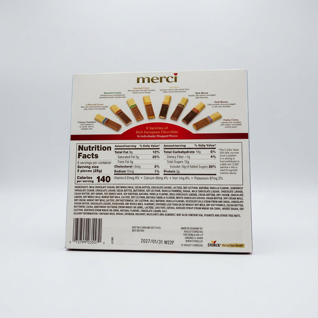 Merci Finest Assortment of European Chocolates, 7 oz (200g)