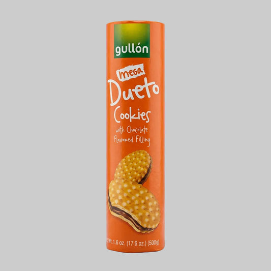 Gullón Mega Dueto Cookies with Chocolate Filling, 1 lb 1.6 oz (500g)