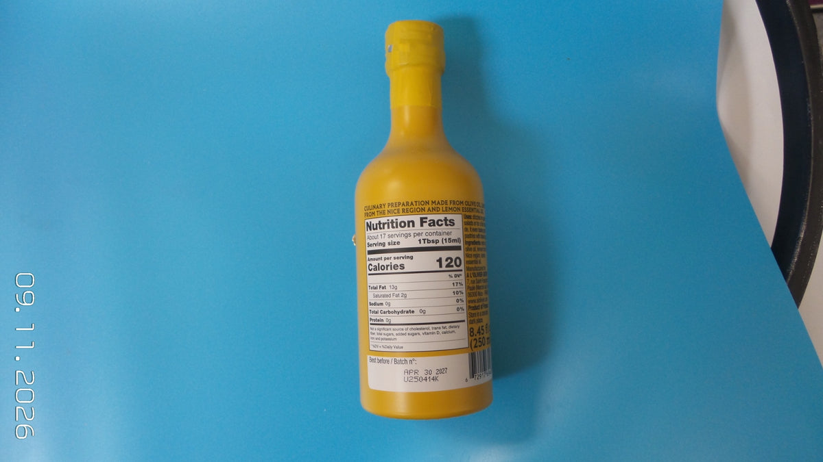 À L'Olivier Citron Lemon Olive Oil, 8.45 fl oz (250ml)