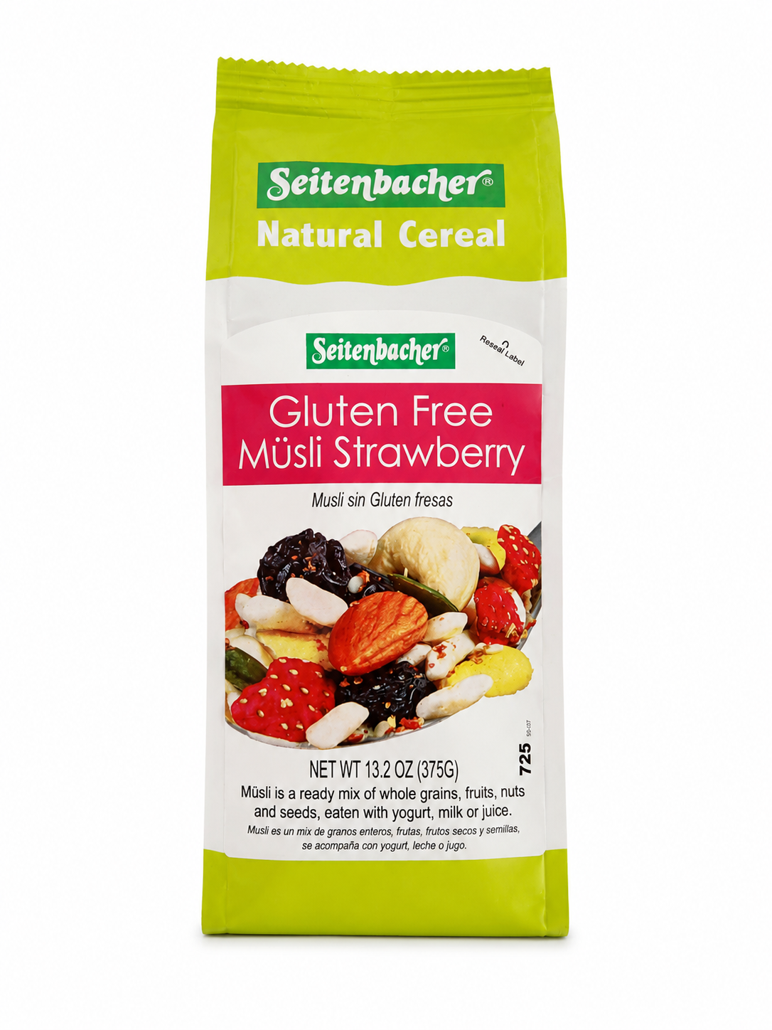 Seitenbacher Gluten Free Musli Strawberry, 13.2 oz (375g)