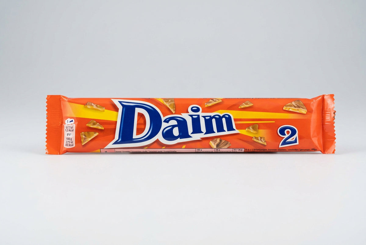 Daim Crunchy Caramel Bars in Milk Chocolate, Twin Pack 2 x 28g (56g)