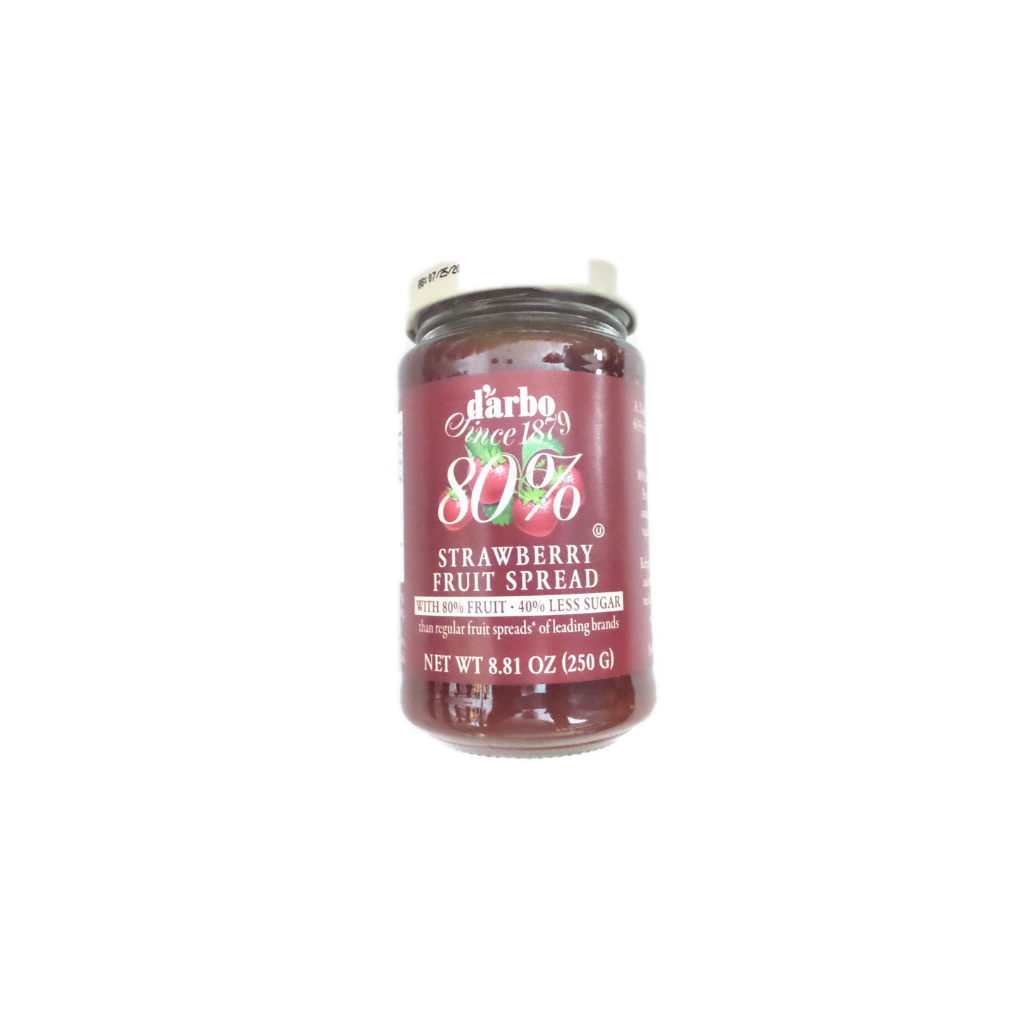 d'arbo 80% Strawberry Fruit Spread, 8.81 oz (250g)