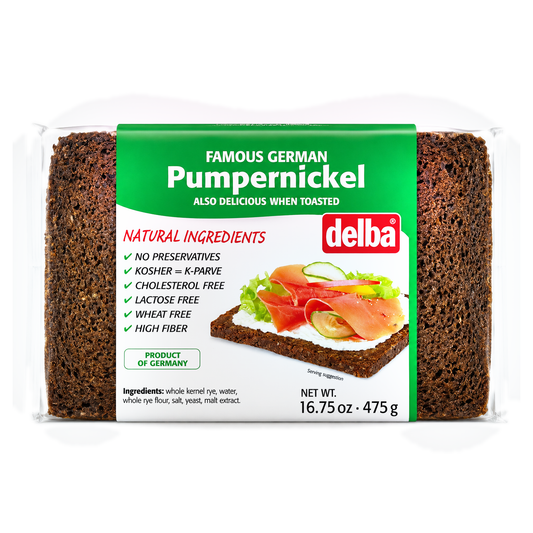 Delba Pumpernickel, 16.75 oz (475 g)
