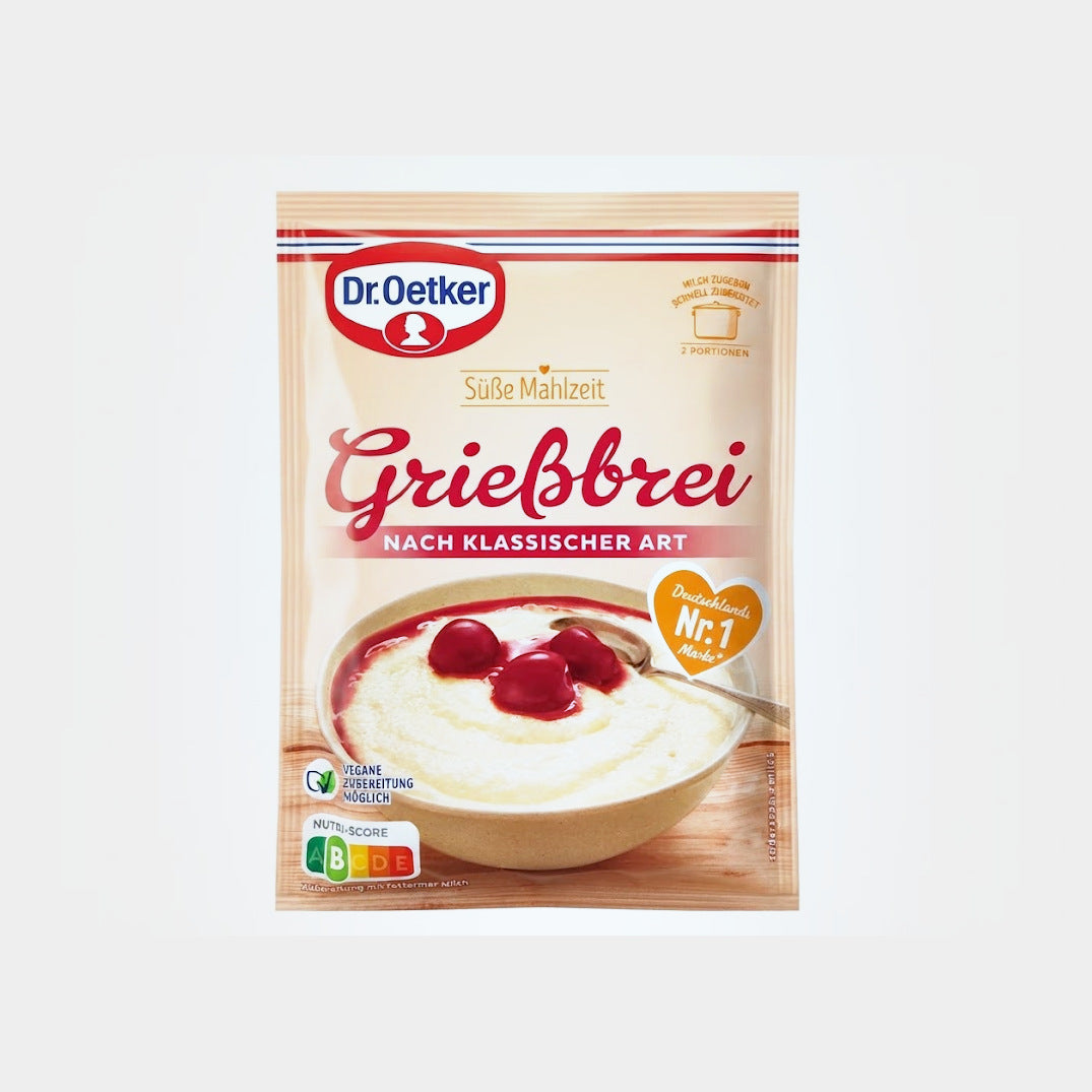 Dr. Oetker Grießbrei Instant Semolina Pudding, 6.3 oz (180g)