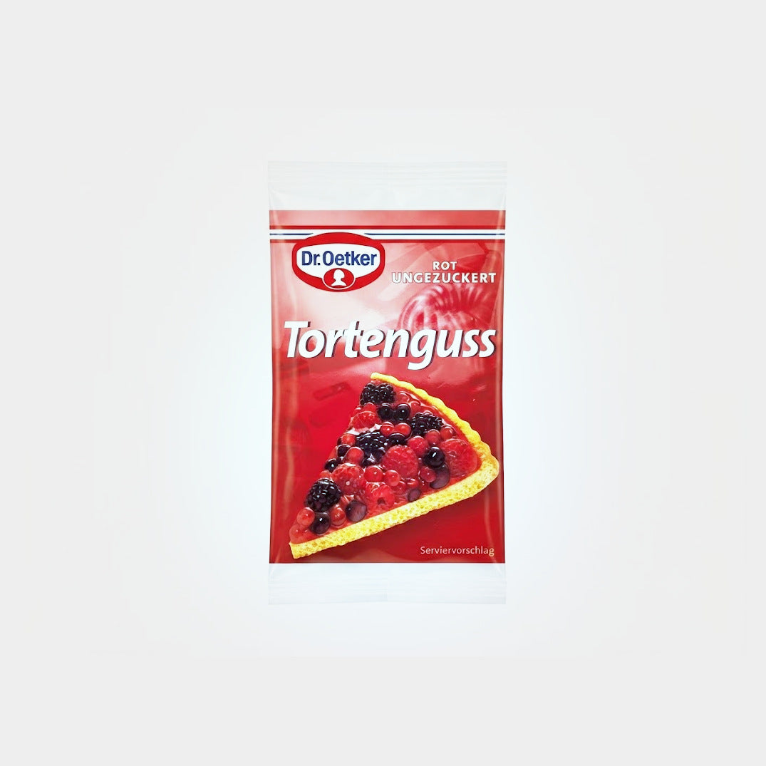 Dr. Oetker Tortenguss Rot Red Tart Glaze, 0.35 oz (10g)