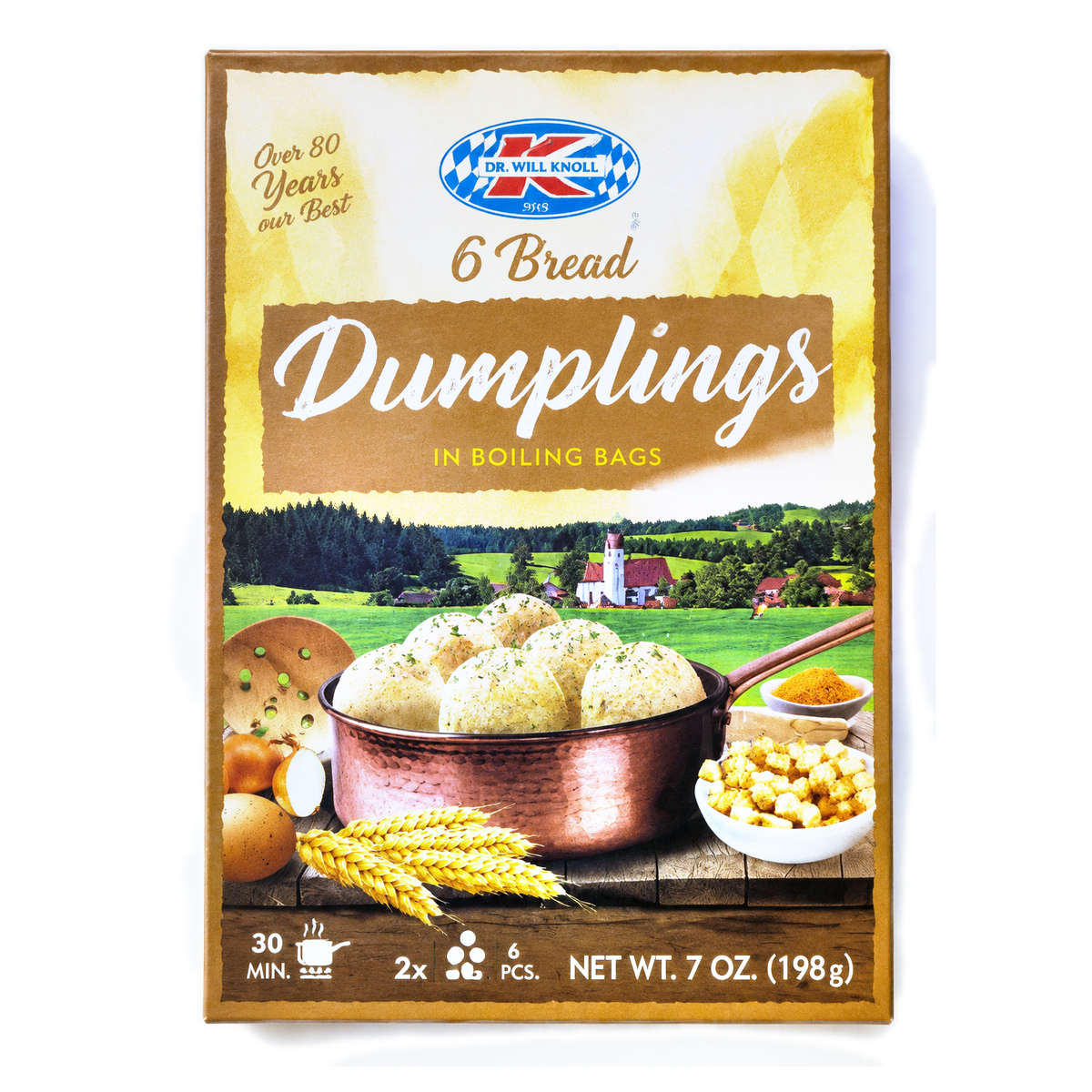 Dr. Willi Knoll Bread Dumplings, 6 Pieces