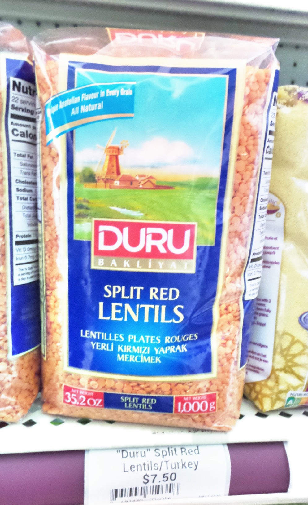Duru Split Red Lentils, 1kg