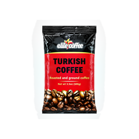 Elite Turkish Coffee, Roasted and Ground, 3.5 oz (100g)