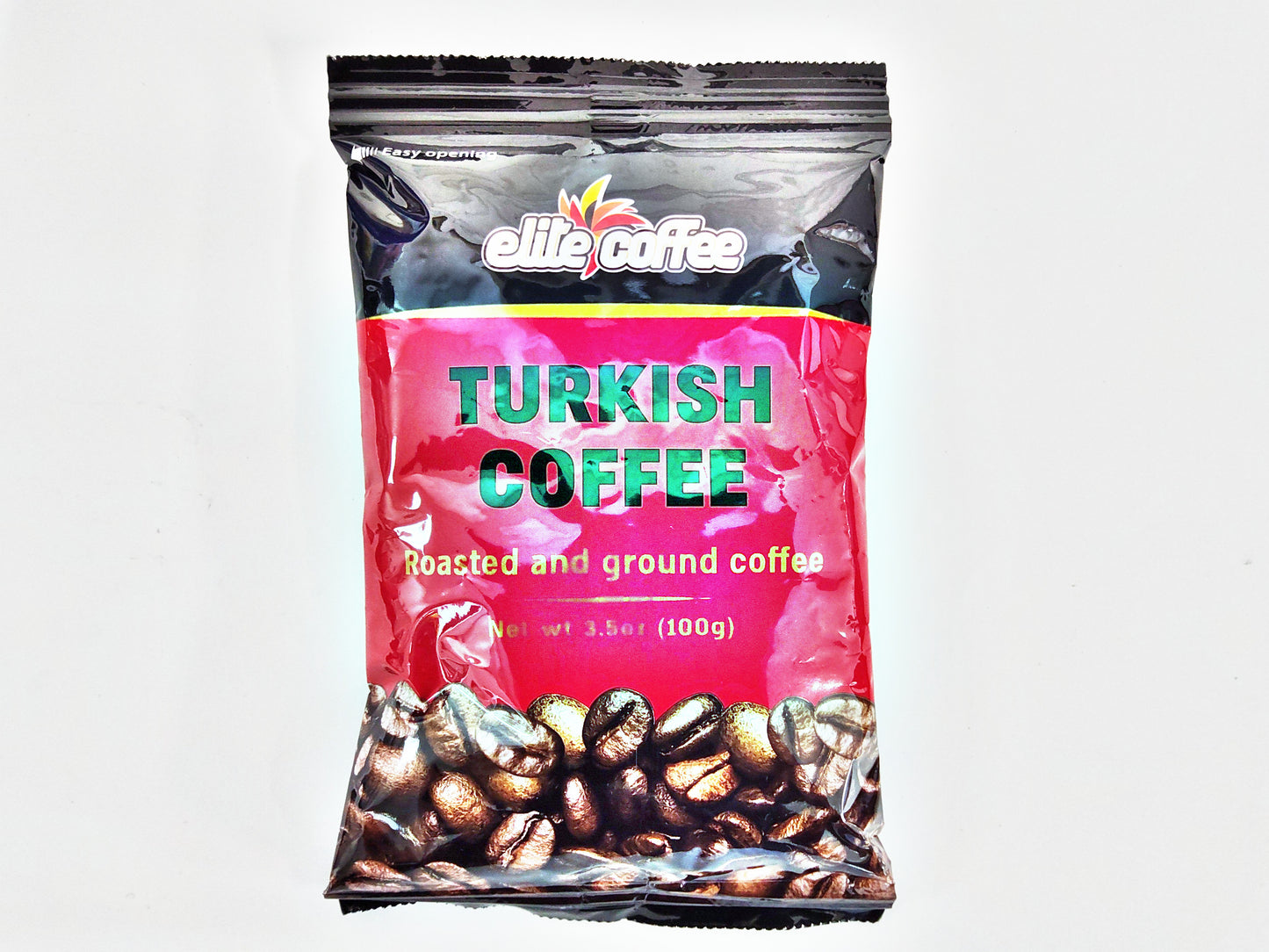 Elite Turkish Coffee, Roasted and Ground, 3.5 oz (100g)