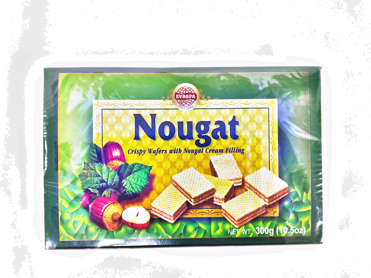 Evropa Nougat Crispy Wafers, 10.5 oz (300g)