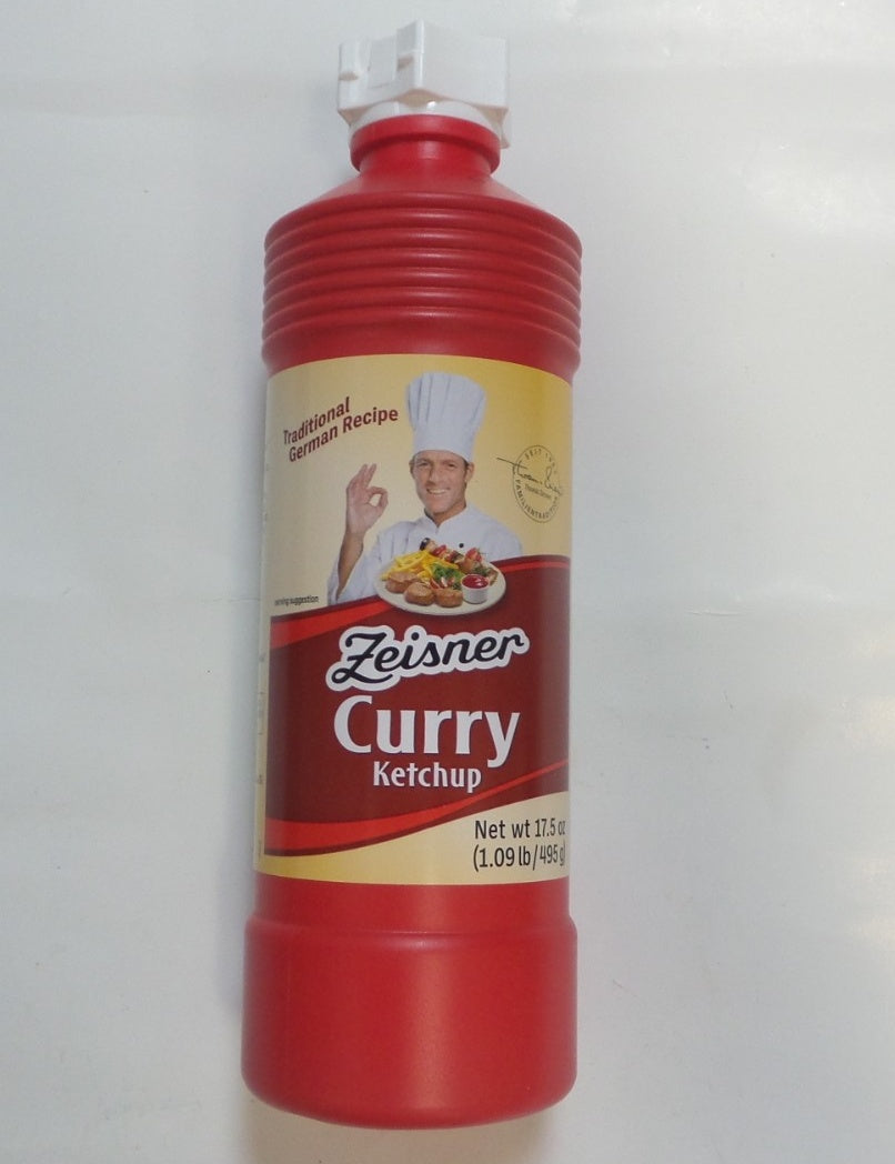 Zeisner Curry Ketchup -Traditional German Recipe, 17.5 oz (496g)