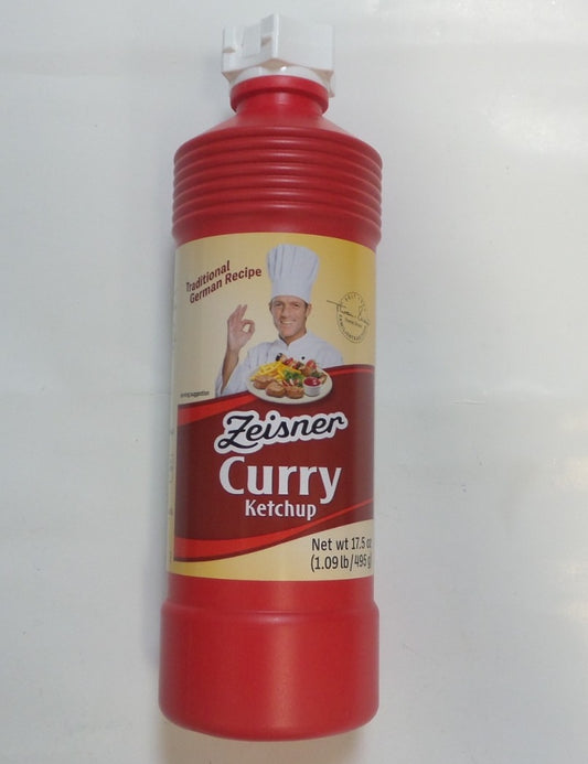 Zeisner Curry Ketchup -Traditional German Recipe, 17.5 oz (496g)