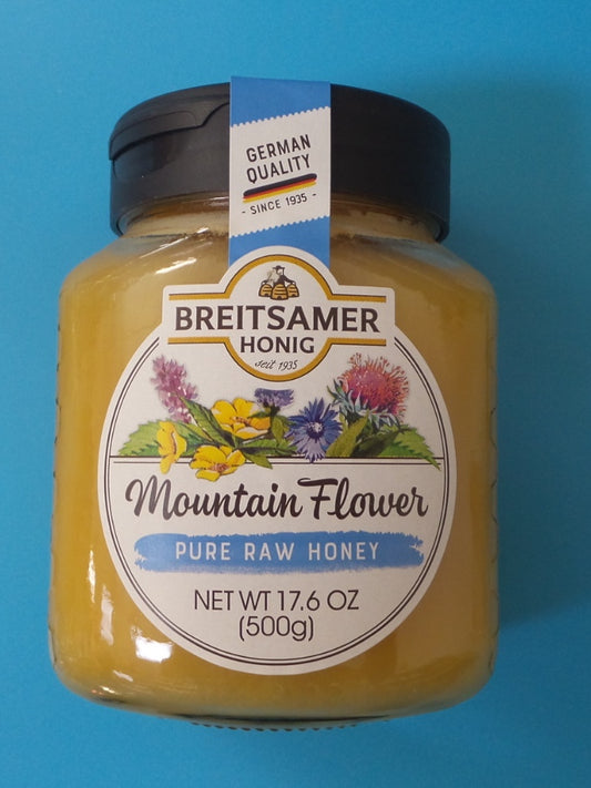 Breitsamer Pure Raw Mountain Flower Honey (500g)