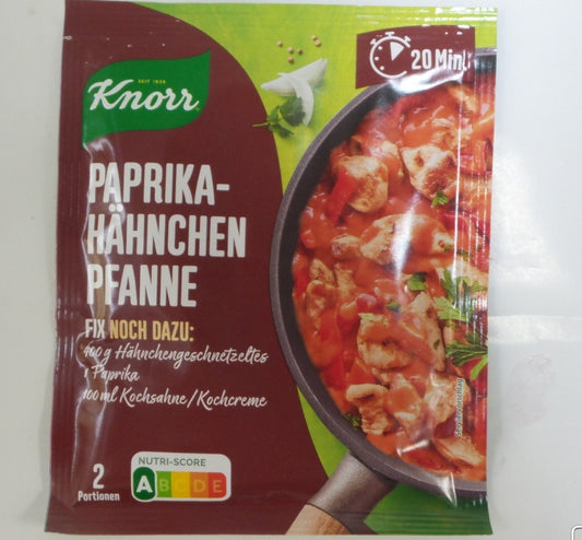 Knorr Fix Paprika Chicken / Paprika-Hähnchenpfanne / Stir Fry Chicken with Peppers, 1.16 oz (33g)