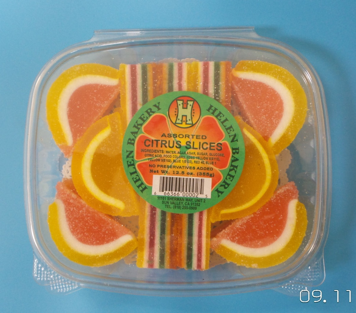 Helen Bakery Assorted Citrus Slices, 12.5 oz (355g)