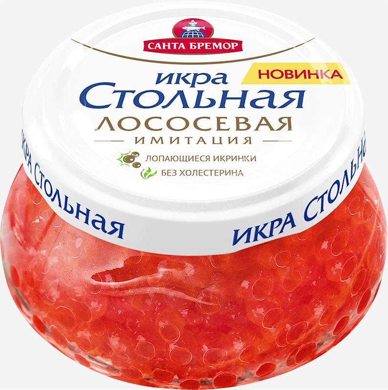 Santa Bremor Imitation "Stolichnaya" Salmon Red Caviar, 8.1 oz (230g)