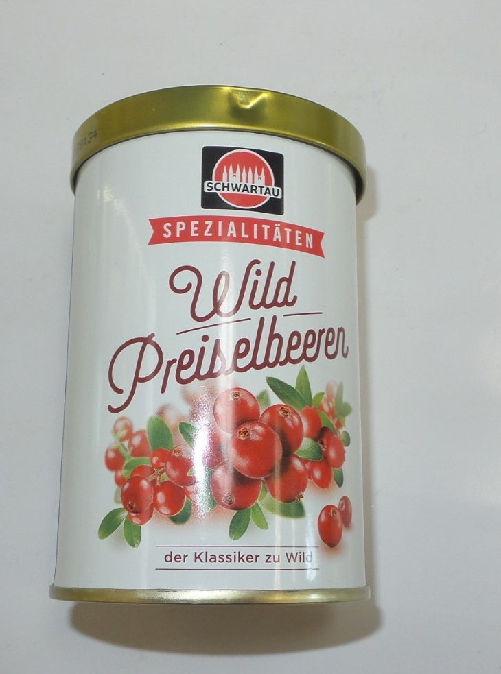 Schwartau Speciality Wild Lingonberries / Preiselbeeren, 11.6 oz (330g)