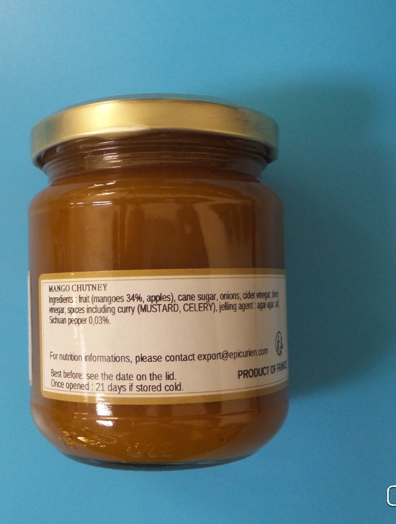 L'Épicurien Mango Chutney, 8.6 oz (210g)
