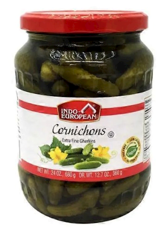 Indo Cornishon Pickles, 24.0 oz (680g)