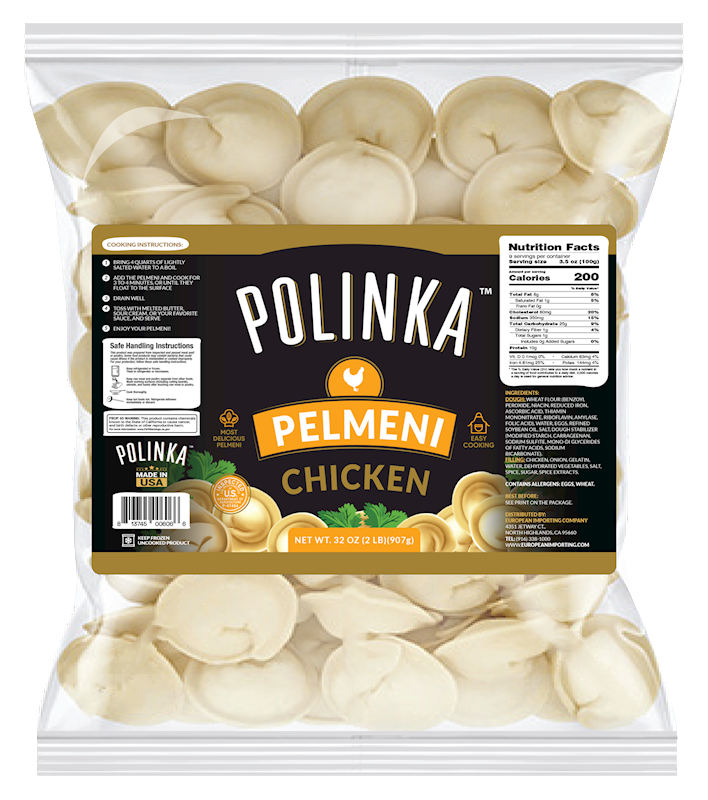 Polinka Pelmeni with Chicken, 2 lb (907g)