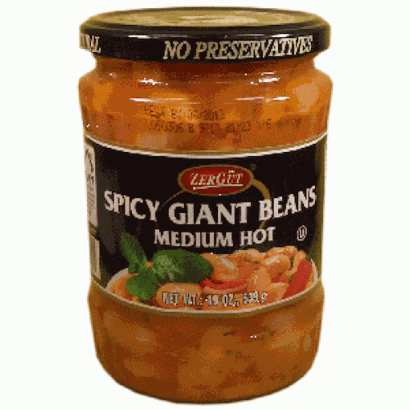 Zer Gut Giant Beans with Tomato Sauce SPICY, 19 oz (539g)