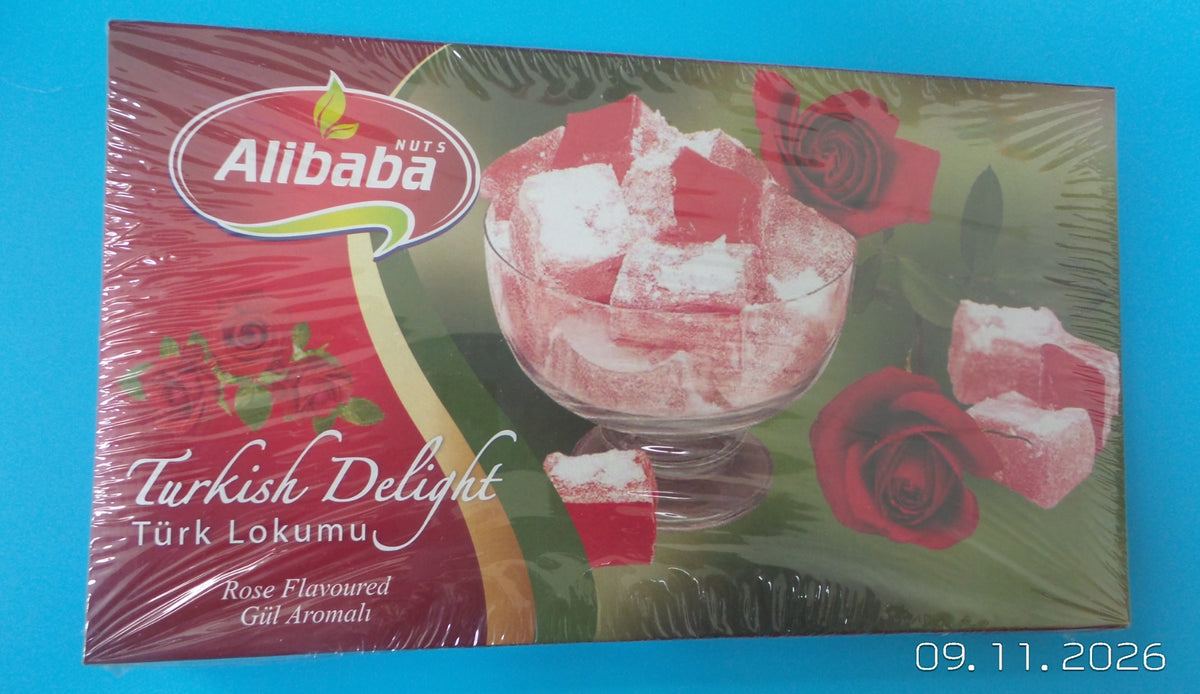 Alibaba Turkish Delight Rose Flavoured, 10.6 oz (300g)