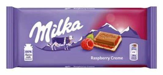 Milka Raspberry Choco Bar, 3.5 oz (100g)