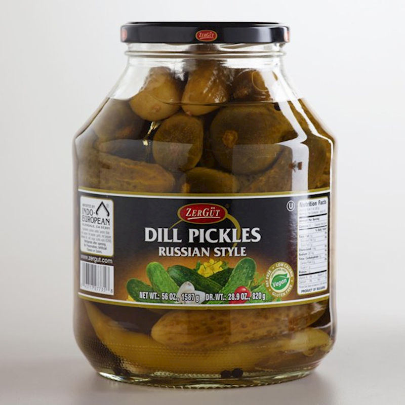 Zer Gut Pickles Dill Russ, 55.7 oz (1579g)