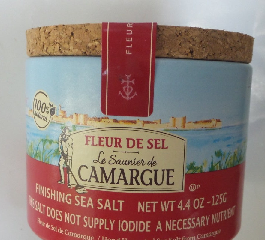 La Saunier Fleur de Sel Finishing Sea Salt, 4.40 oz (125g)