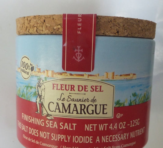La Saunier Fleur de Sel Finishing Sea Salt, 4.40 oz (125g)