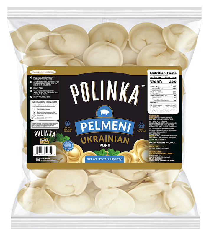 Polinka Pelmeni with Ukrainian Pork, 2 lb (907g)