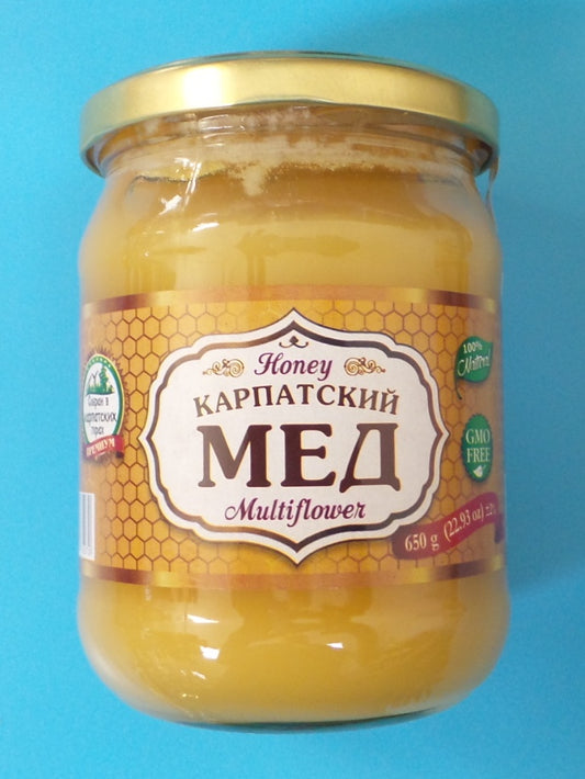 Karpatskiy Med Multiflower Honey, 22.9 oz (650g)