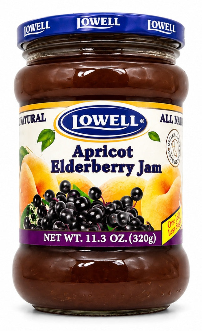 Lowell Apricot & Elderberry Jam – 320g
