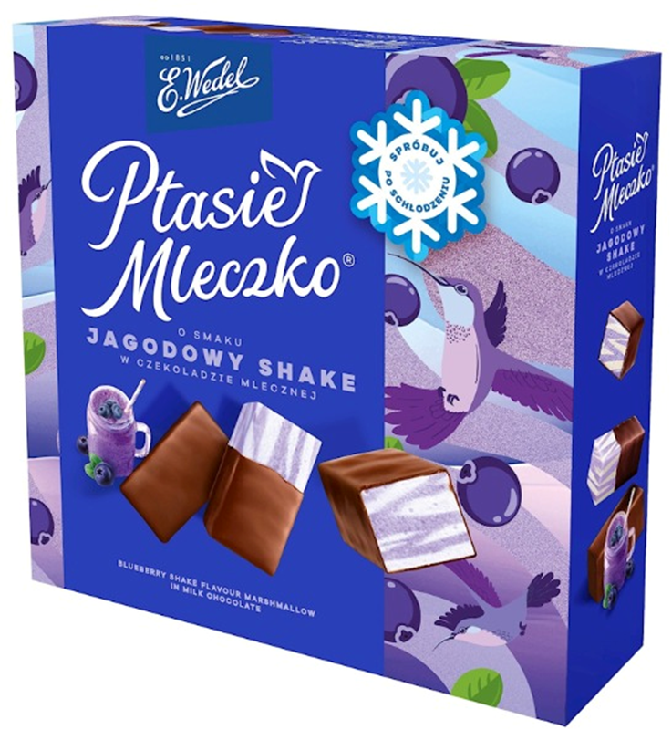 Wedel Bird Milk Blueberry Shake Candy, 12.0 oz (340g)