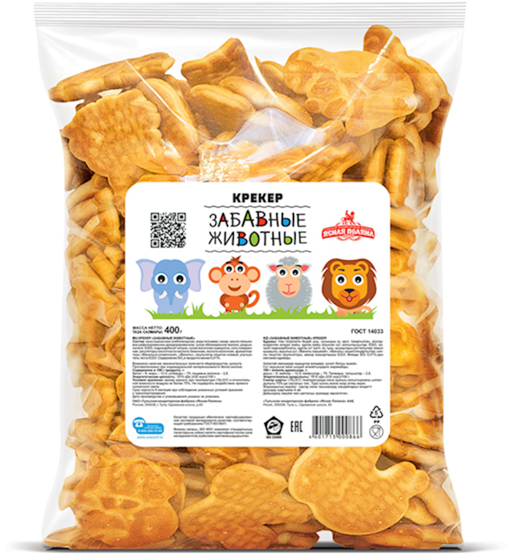 Tula Funny Animals Cookies, 14.1 oz (400g)