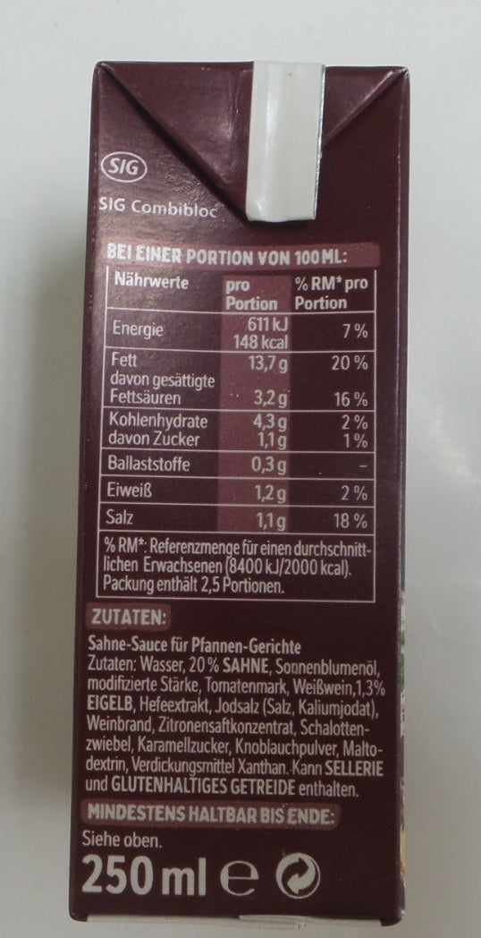 Thomy Les Sauces Pan / Pfannen, 250 ml