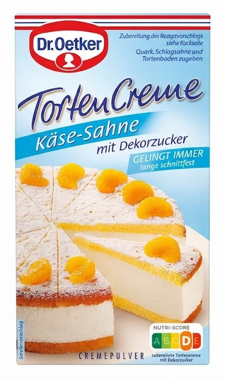 Dr. Oetker TortenCreme Käse-Sahne Cheesecake Cream Mix, 3.2 oz (90g)