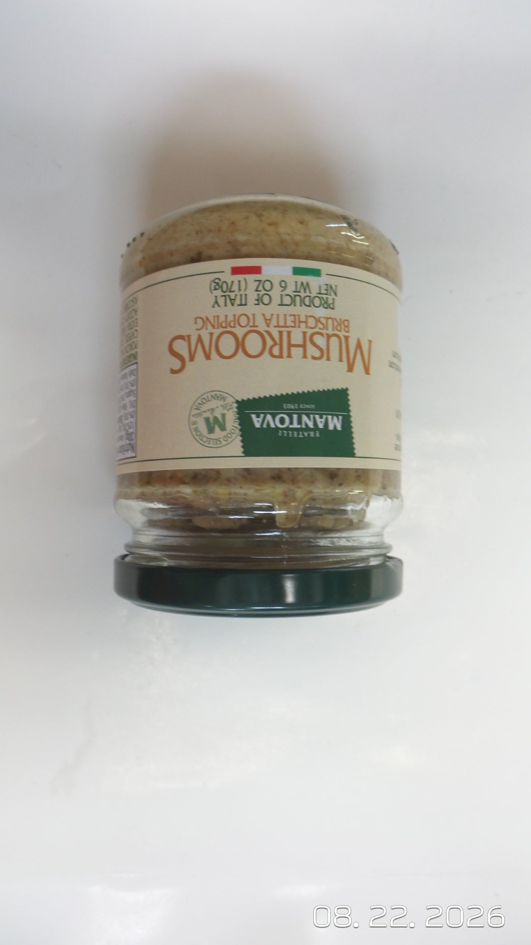 Fratelli Mantova Mushroom Bruschetta Topping, 6 oz (170g)