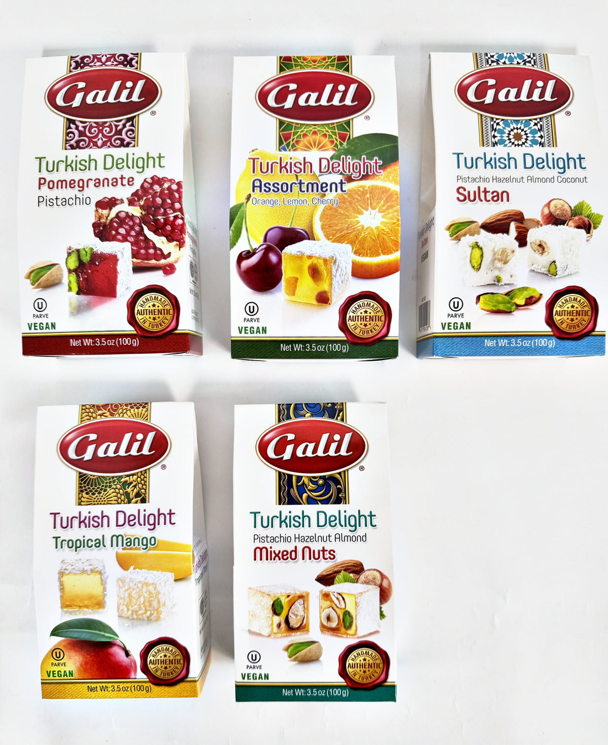 Galil Turkish Delight – 100g Assortment Collection