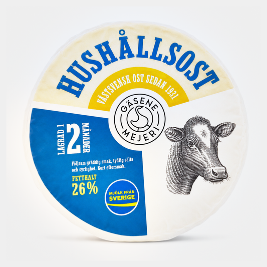 Gäsene Mejeri Hushållsost, 0.972 kg (sold by weight)