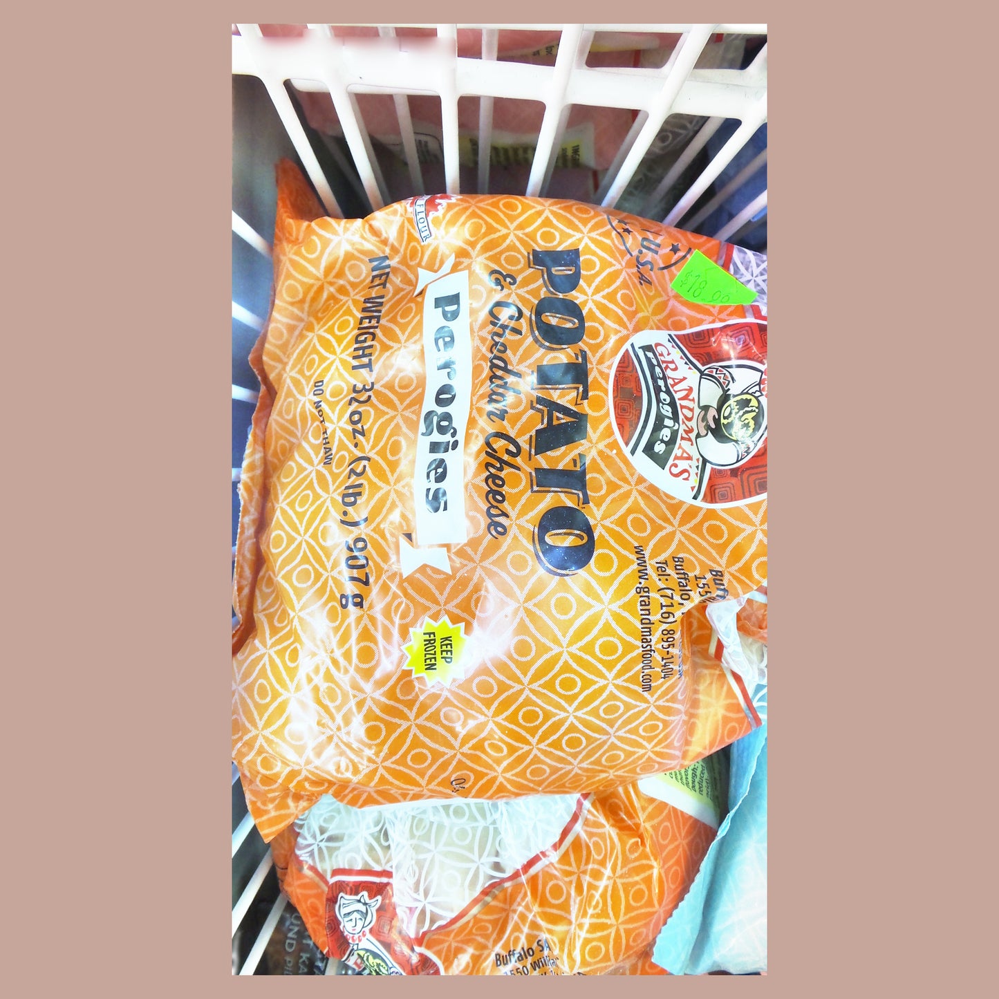 Grandma's Potato & Cheddar Cheese Perogies, 2 lb (907g)