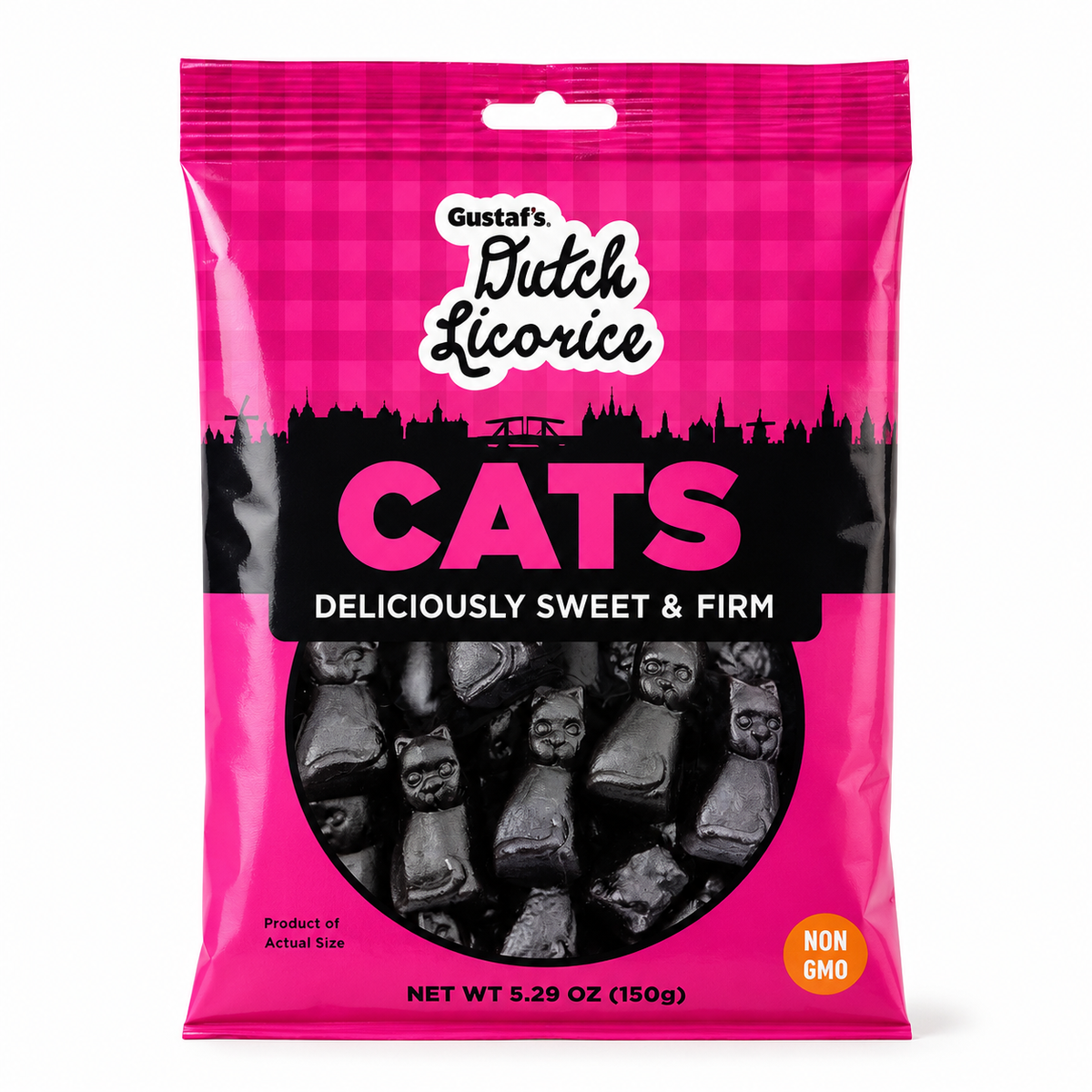 Gustaf's Dutch Licorice Cats, 5.29 oz (150g)