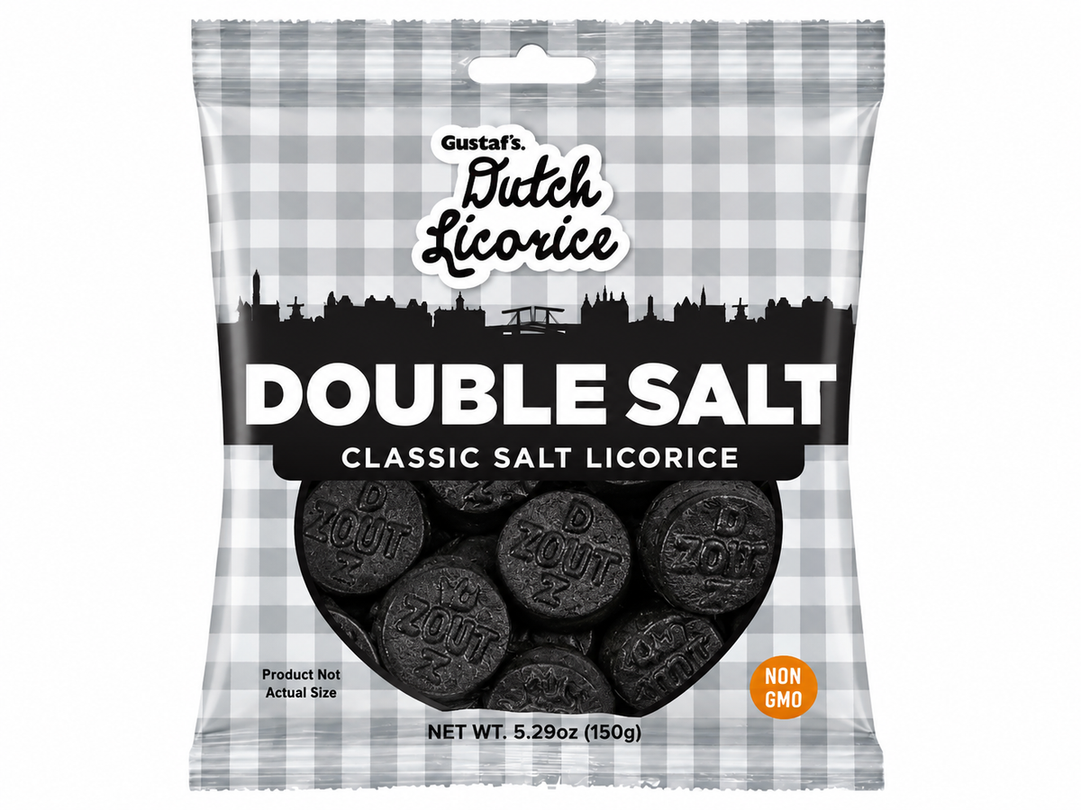 Gustaf's Dutch Licorice Double Salt, 5.29 oz (150g)
