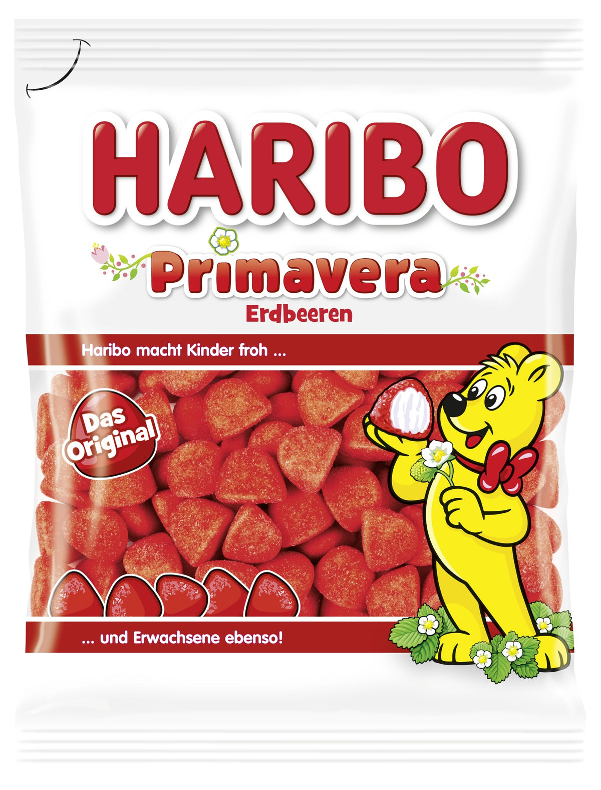 Haribo Primavera Strawberry / Erdbeeren, 3.53 oz (100g)